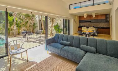 CASA EN RENTA MERIDA, CONKAL, PRIVADA CANARIA, EQUIPADA, 1 PLANTA.