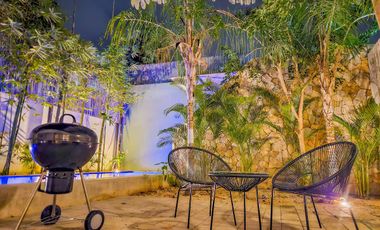 CASA EN RENTA MERIDA, CONKAL, PRIVADA CANARIA, EQUIPADA, 1 PLANTA.