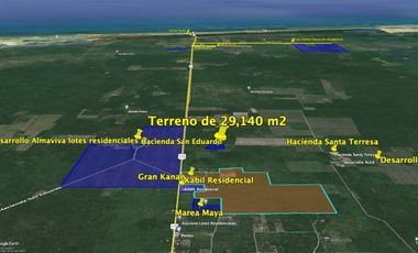 ¡Terreno para desarrollar! en frente de Hacienda San Eduardo, Telchac.