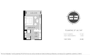 Oportunidad Studio en alquiler temporal, Quartier del Bajo.