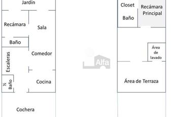 Casa en renta en zona sur, León, Gto.  Mayorca Residencial, 2 recámaras y 2.5 baños