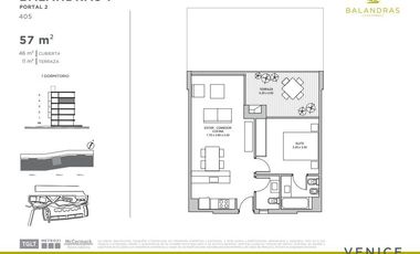 Venta departamento 2 ambientes en Tigre Solís y Rio Luján