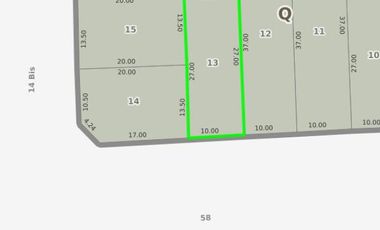 Terreno en venta - 270Mts2 - Mar del Tuyú