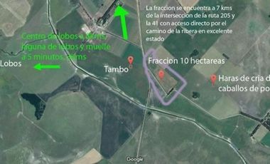 Oportunidad!! Exc Campo De 10ha en Lobos, Zona Haras, Agricola Ganadera, ideal emprendimiento!