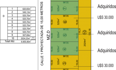 Ultimos terrenos loteo Vistas del Norte