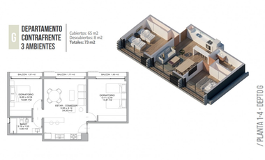 TORRE MODENA - DEPARTAMENTO 1 G