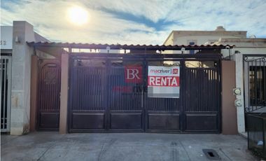 CASA EN RENTA EN MONTECARLO RESIDENCIAL. CD. OBREGÓN, SONORA