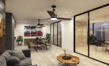 Casa en venta dentro de residencial en Conkal