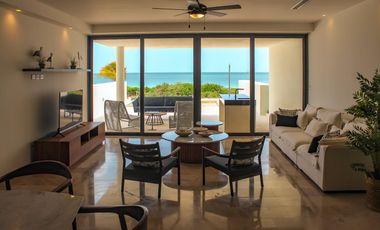 Departamento en venta frente al mar en Telchac Puerto