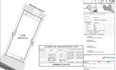 Terreno en venta en Laguna 1, Puerto Cancún