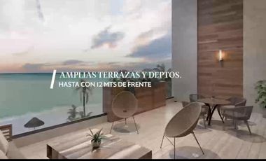 VENTA DEPARTAMENTO FRENTE AL MAR EN LA COSTA YUCATECA