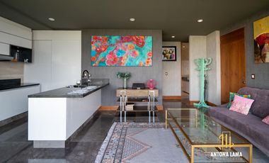 Departamento amueblado en renta en Torre BAGA, Atlixcayotl, Puebla