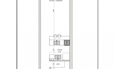 Venta Departamento de Un Ambiente Con Cochera y Balcon Aterrazado en Beccar