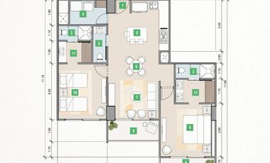 Condo 2 Rec Valle aurora Playa del Carmen