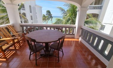Departamento en venta de 3 recámaras frente al mar en Uaymitun