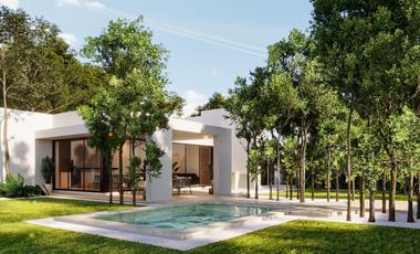 Casa de 3 recámaras con amenidades en Dzidzil-ha