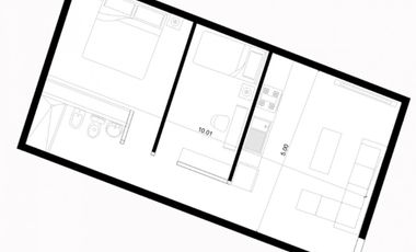 Departamentos - Venta en pozo con minima entrega.