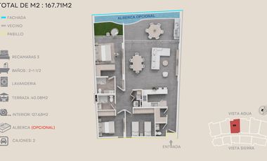 Departamento en PREVENTA con vistas panoramicas al lago y montañas en santiago NL