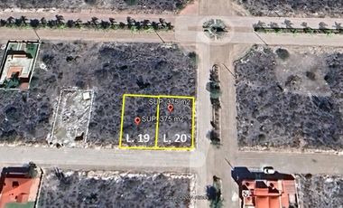 DOS TERRENOS EN HIDALGO, SUPERFICIE 375 m2 CADA UNO