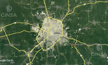 EXCELENTE TERRENO DE 10 HAS MUY BIEN UBICADO EN SAN ANTONIO TEHUITZ, ACCESANDO POR KANASIN