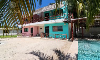 COMPLEJO EN VENTA UBICADO EN LA COSTA YUCATECA EN SAN CRISANTO, A UNOS PASOS DE LA PLAYA