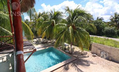 COMPLEJO EN VENTA UBICADO EN LA COSTA YUCATECA EN SAN CRISANTO, A UNOS PASOS DE LA PLAYA