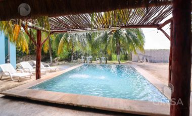 COMPLEJO EN VENTA UBICADO EN LA COSTA YUCATECA EN SAN CRISANTO, A UNOS PASOS DE LA PLAYA