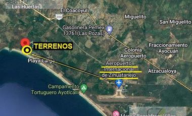 TERRENO EN VENTA PLAYA LARGA ZIHUATANEJO, ZIHUATANEJO