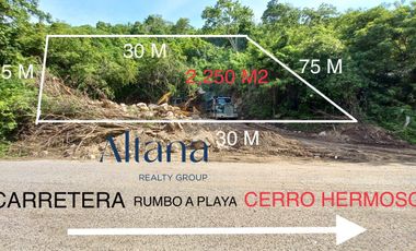 Terreno en  Playa Cerro Hermoso