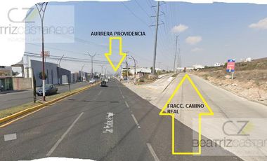 TERRENO EN VENTA. FRACC. CAMINO REAL, CARR. LA PROVIDENCIA, MINERAL DE LA REFORMA, HGO.