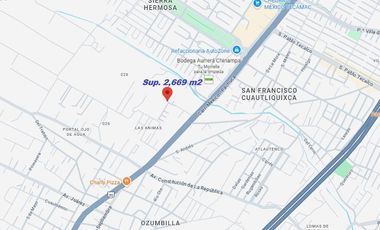 TERRENO STA. MARÍA OZUMBILLA TECÁMAC, EDO. MÉX. SUP.  2,669m2