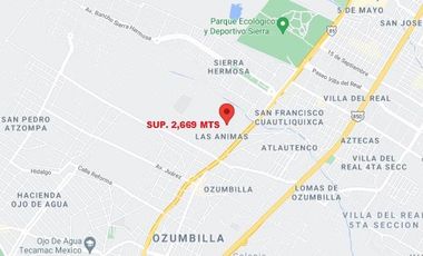 TERRENO LAS ANIMAS OZUMBILLA