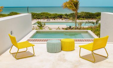 Departamento en venta frente al mar en Telchac Puerto