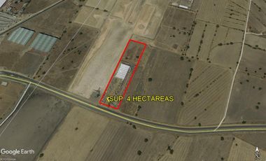 TERRENO CARR. OTUMBA- TIZAYUCA, TEMASCALAPA EDO MEX SUP. 4 HECTAREAS