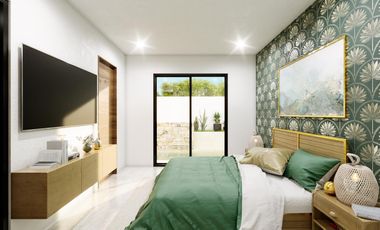 Casa en venta de una planta en Cholul