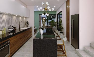 Casa en venta de una planta en Cholul