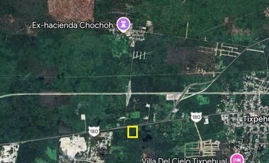 Terreno Sobre Carretera a Cancún, en el Municipio de Tixpehual
