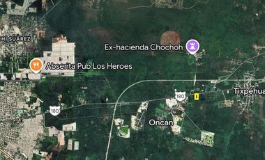 Terreno Sobre Carretera a Cancún, en el Municipio de Tixpehual