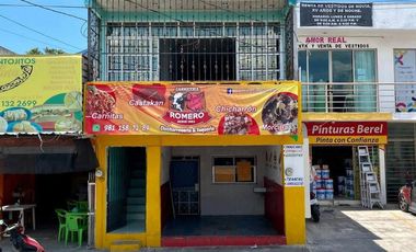 SE VENDE LOCAL COMERCIAL DE 2 PISOS FRENTE A SUPER AKI DE LA RIA, CAMPECHE