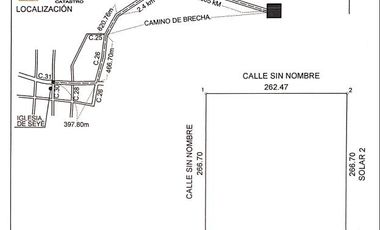 Terreno de inversión con extensa superficie de 70,000m2 en Seyé Capital, Yucatán