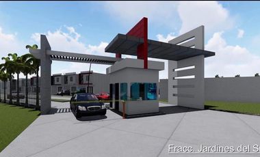 Fracc. JARDINES del SUR, CASA en VENTA de 3 recamaras, con jardín