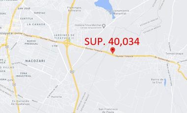 Terreno en  Huitzila, Tizayuca, Hidalgo. Sup. 40,034 m2