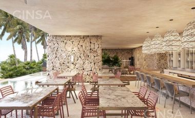 ROSA PALMAR RESORT LIVING || EXCELENTES DEPARTAMENTOS EN VENTA EN EDIFICIO DE 7 NIVELES, UBICADO EN SISAL PUERTO, YUC.