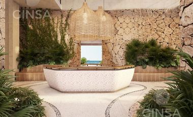 ROSA PALMAR RESORT LIVING || EXCELENTES DEPARTAMENTOS EN VENTA EN EDIFICIO DE 7 NIVELES, UBICADO EN SISAL PUERTO, YUC.
