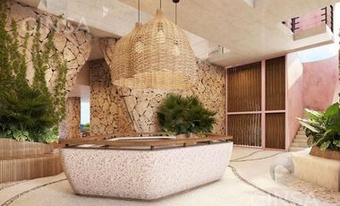 ROSA PALMAR RESORT LIVING || EXCELENTES DEPARTAMENTOS EN VENTA EN EDIFICIO DE 7 NIVELES, UBICADO EN SISAL PUERTO, YUC.