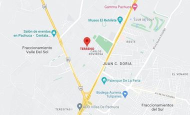 TERRENO PACHUCA HIDALGO  SUP. 2,520 MTS