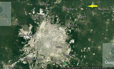 GRAN TERRENO CON EXCELENTE UBICACIÓN UBICADO EN CONKAL, YUC. A 17 KM DE MERIDA