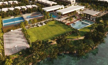 Terreno en venta frente en Lausana Residencial, Cancún