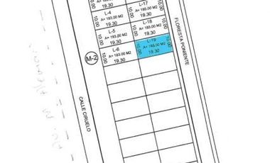 Venta  de  lote de terreno No. 19 en Fracc. Floresta Veracruz, Casi esq. Miguel Alemán.