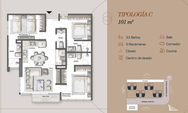 Departamento en  Venta en San Pedro